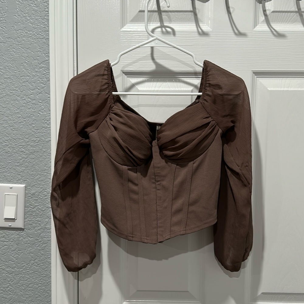 Brow Corset Top, Size S